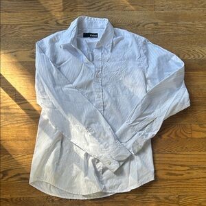 Cultura Men's Classic White Button-Down Shirt